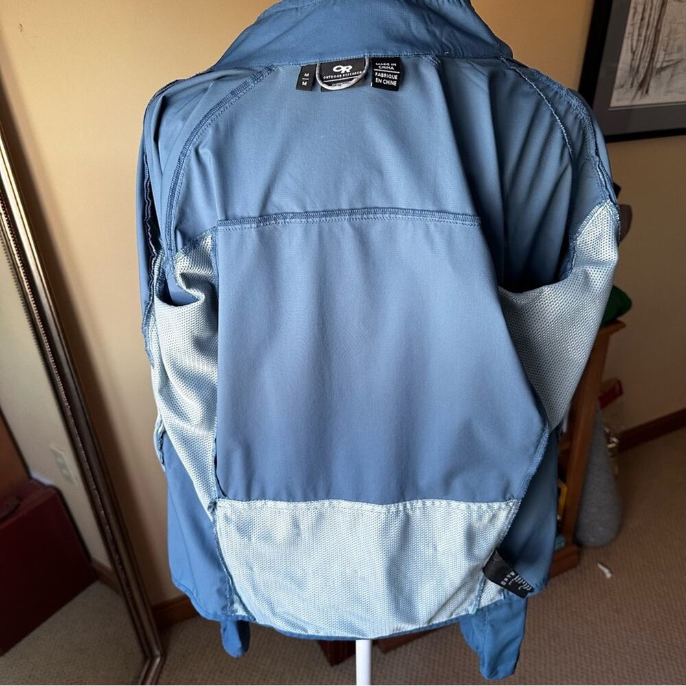 Outdoor Research Women's Lightweight‎ Blue Windbreaker Jacket sz M - Picture 5 of 9